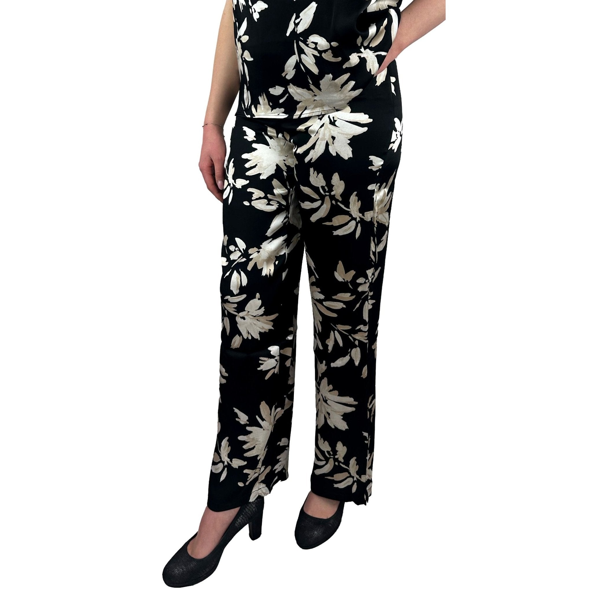 Hose in Satin-Optik mit floralem Print. Mode von Tamaris. Seidel Moden Onlineshop