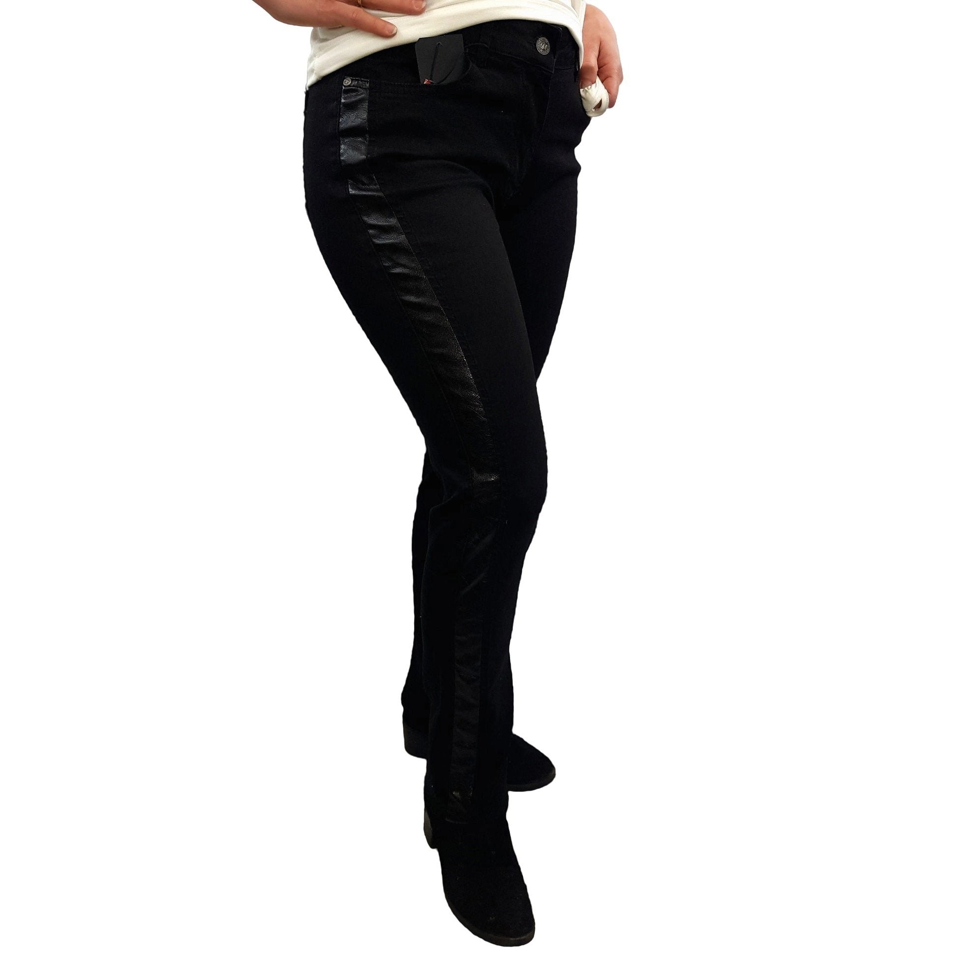 Jeans mit Leder-Galon. Mode von Top Secret. Seidel Moden Onlineshop