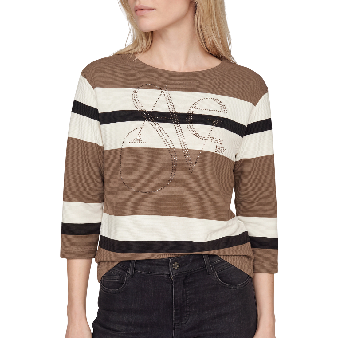 Sweatshirt mit Streifen