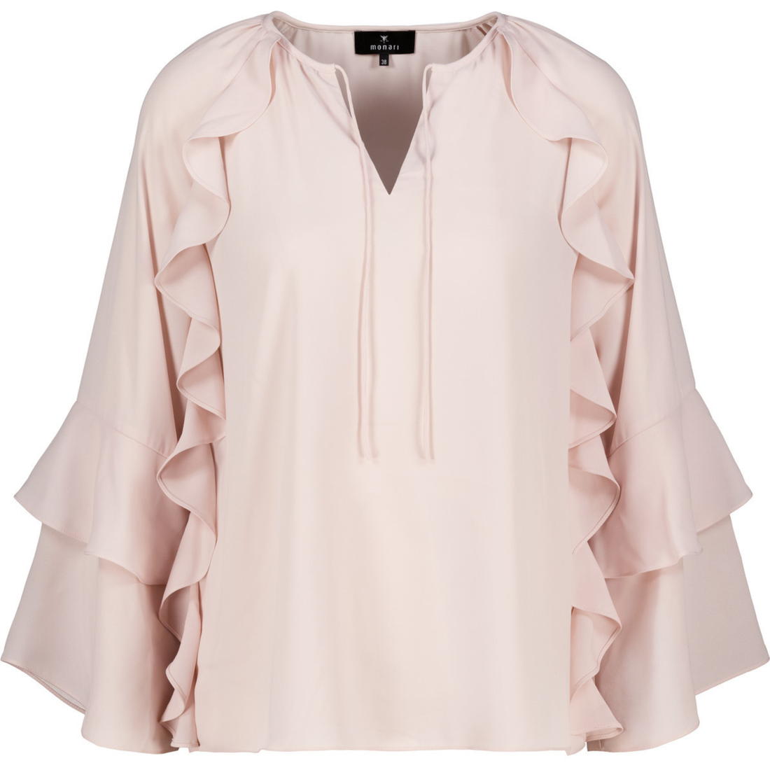Chiffon Bluse mit Rüschen - Mode von Monari