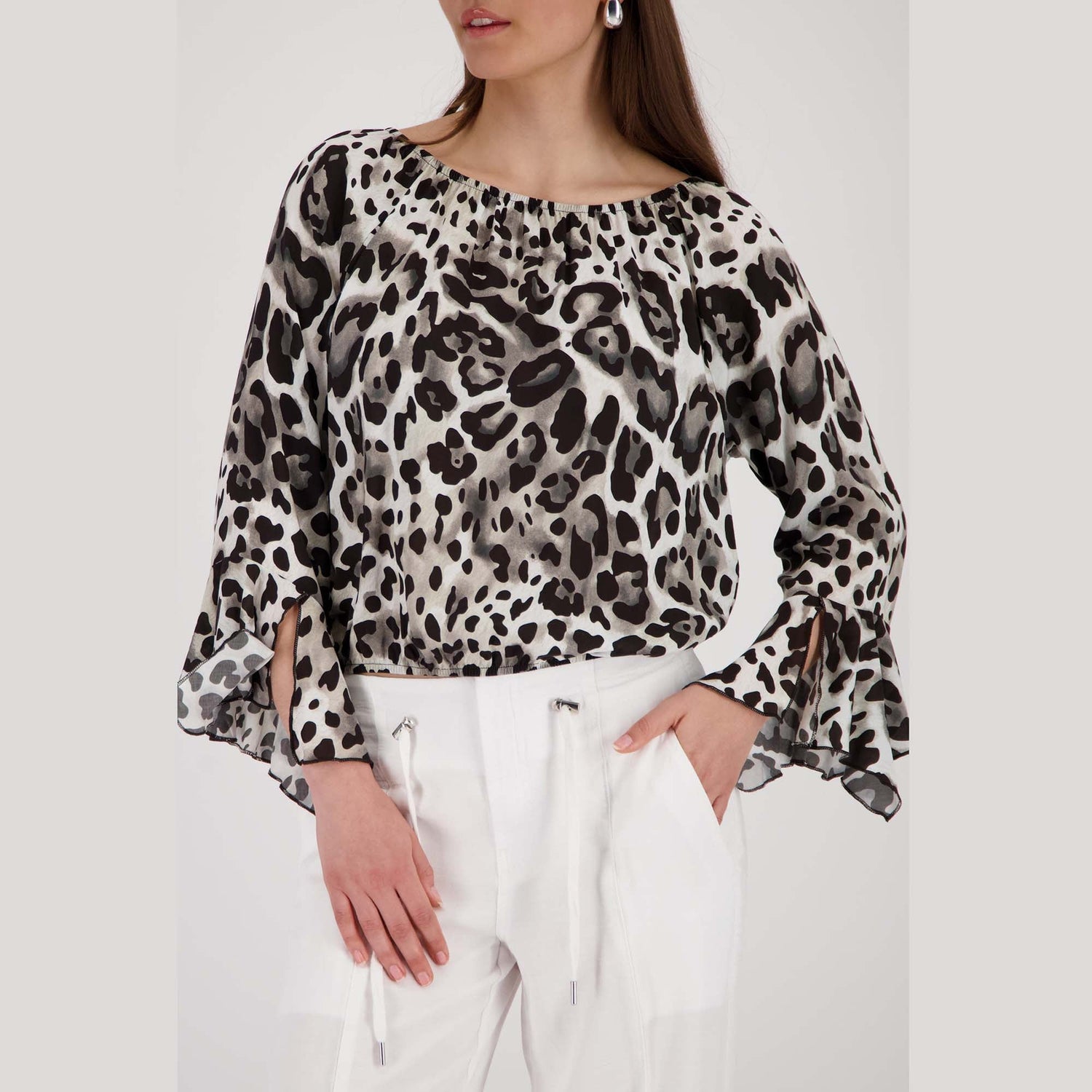 Bluse mit Leomuster - Mode von Monari