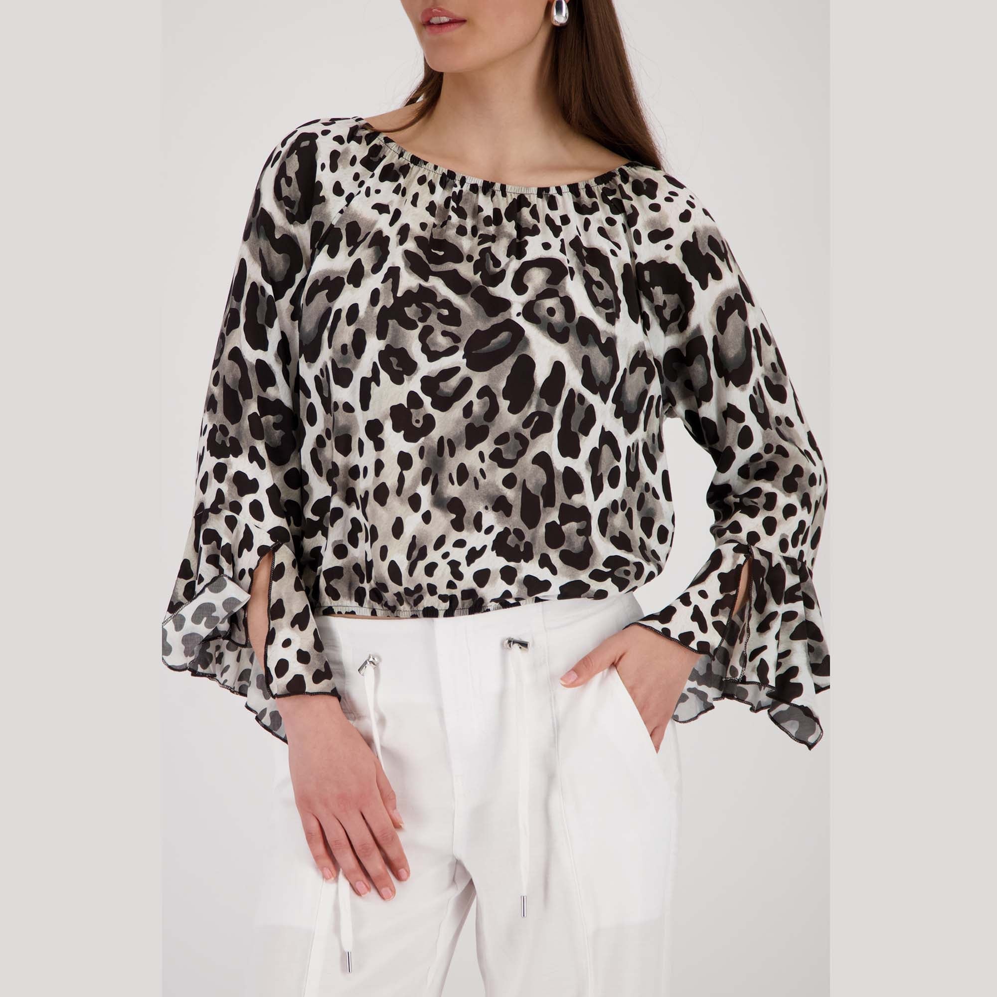 Bluse mit Leomuster - Mode von Monari