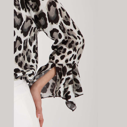 Bluse mit Leomuster - Mode von Monari