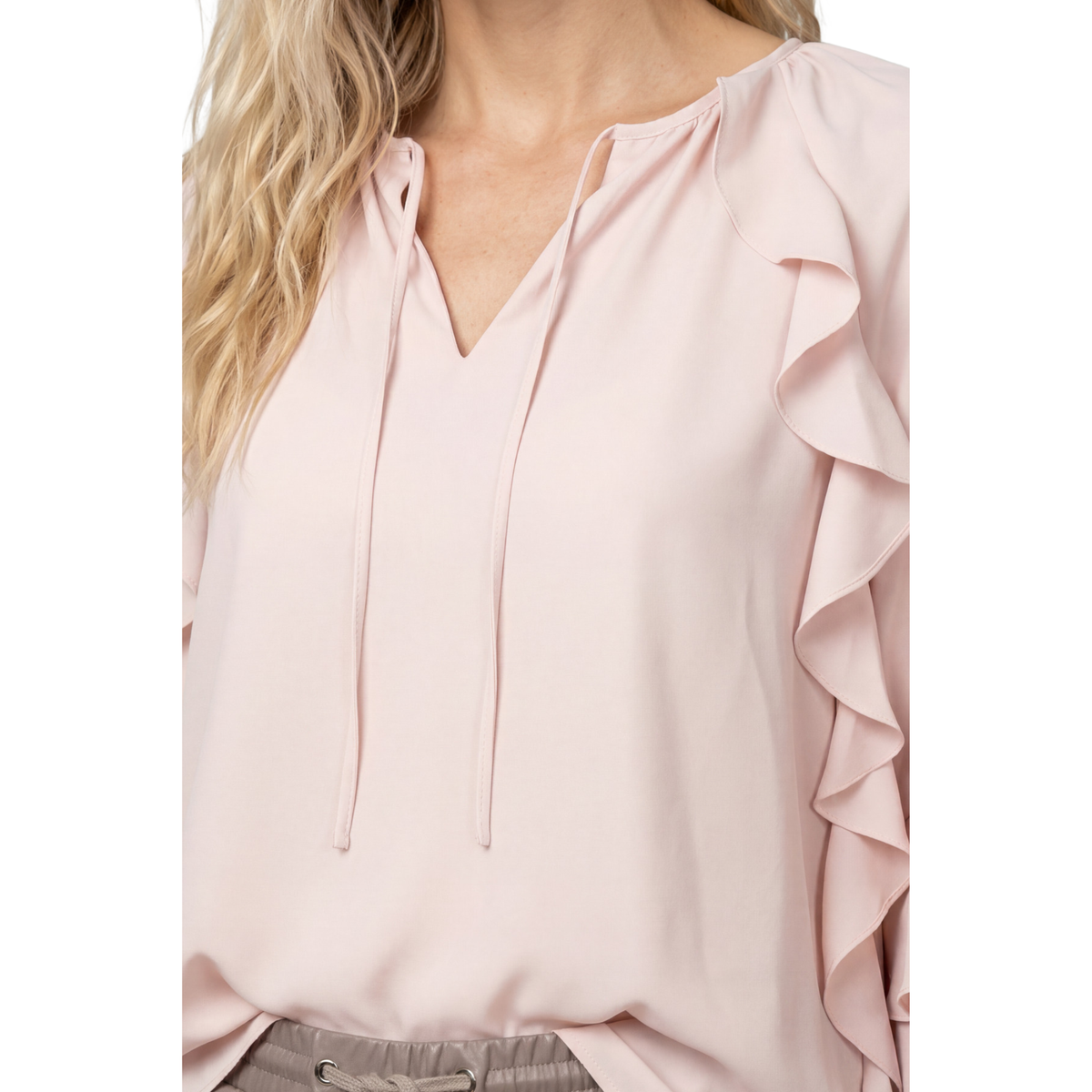 Chiffon Bluse mit Rüschen - Mode von Monari