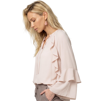 Chiffon Bluse mit Rüschen - Mode von Monari