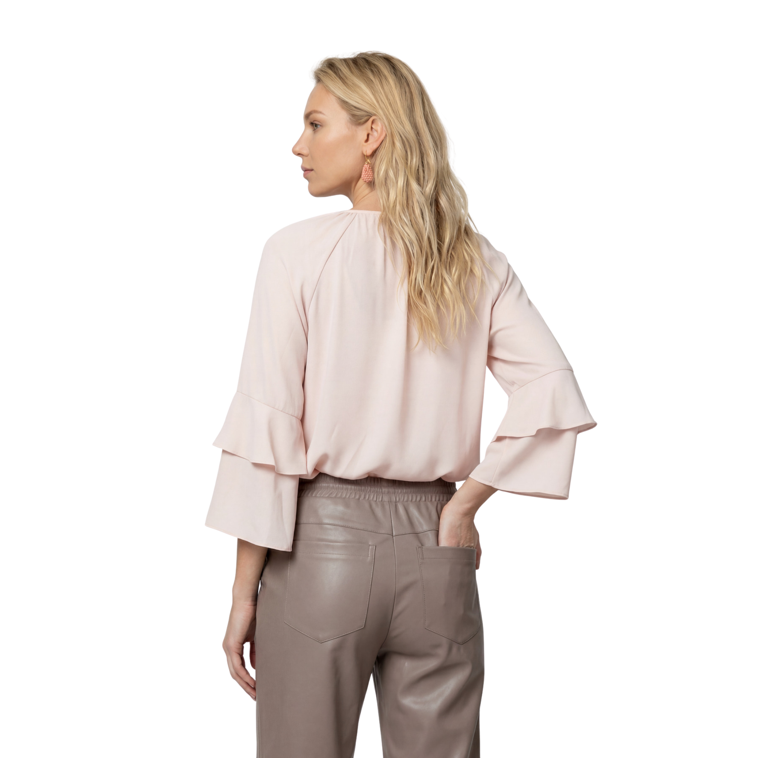 Chiffon Bluse mit Rüschen - Mode von Monari