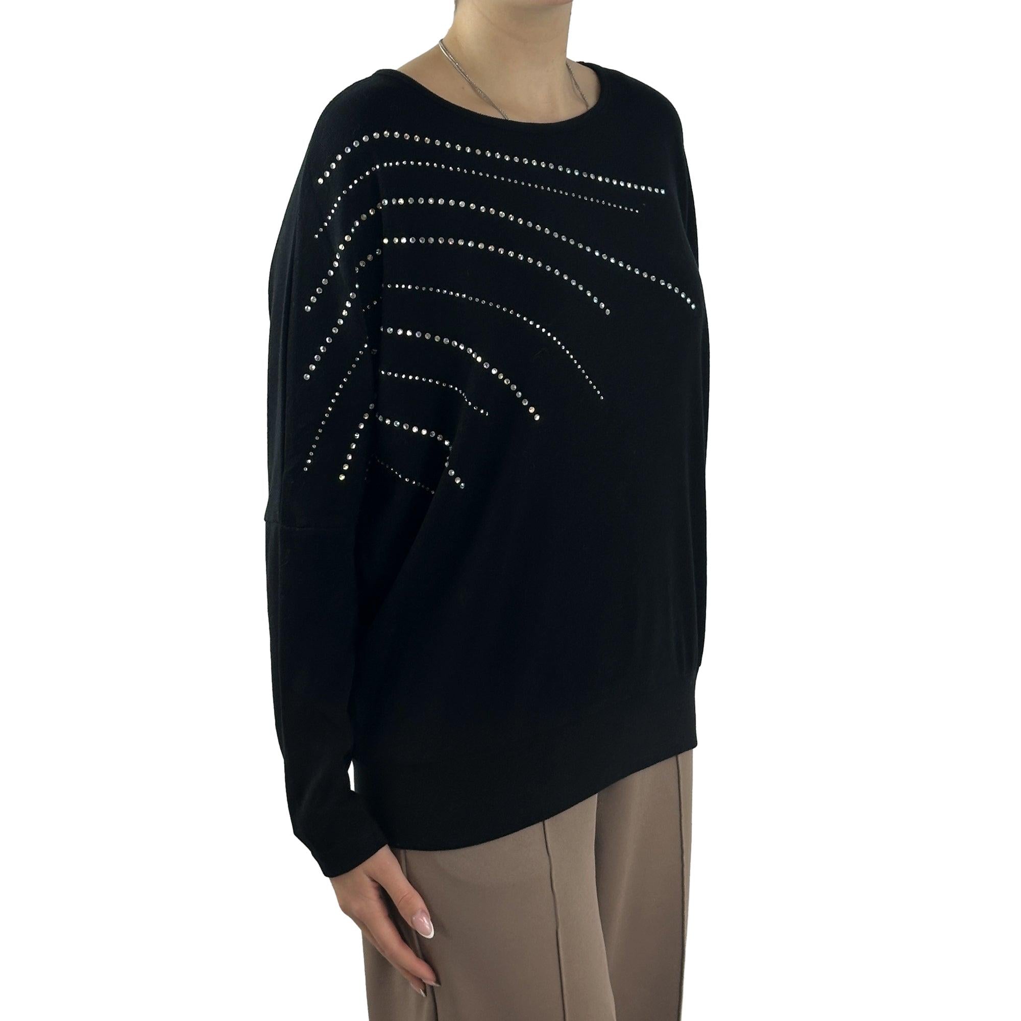 Pullover mit Strasssteinen