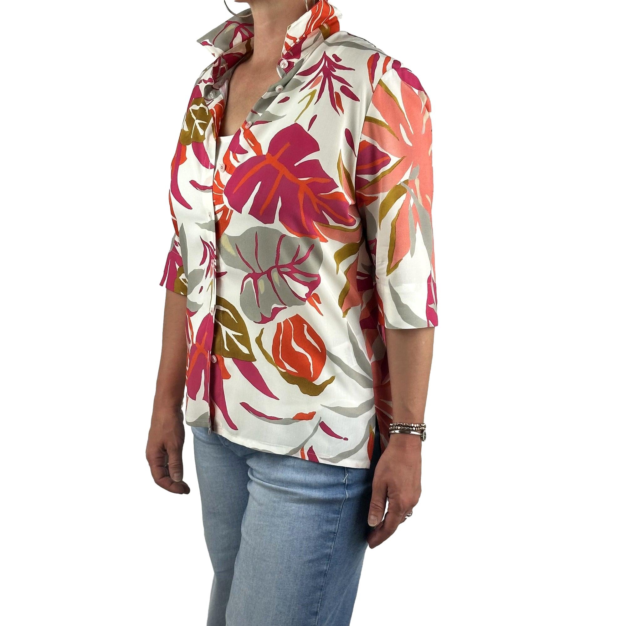 Bluse gemustert. Mode von Sommermann. Seidel Moden Onlineshop