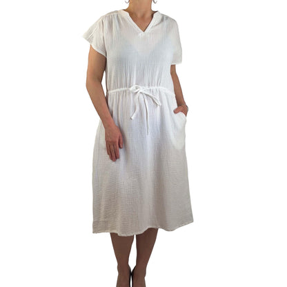 Jurk met crinkle-effect