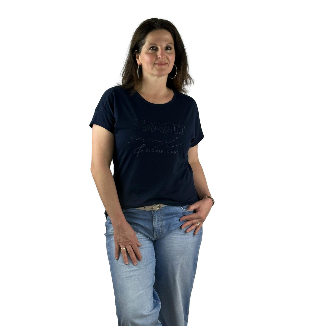 Shirt mit Strass. Mode von Rabe. Seidel Moden Onlineshop