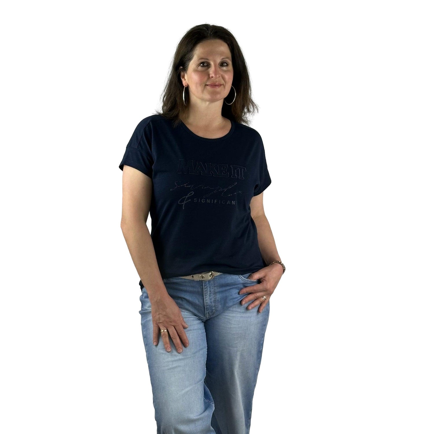 Shirt mit Strass. Mode von Rabe. Seidel Moden Onlineshop