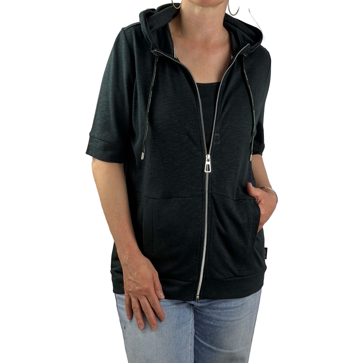 Sweatjacke kurzarm