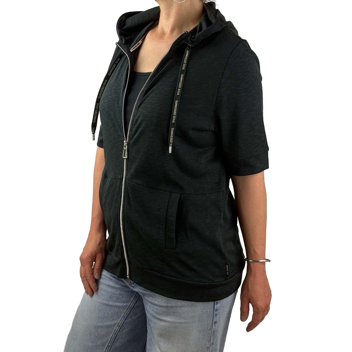 Sweatjacke kurzarm