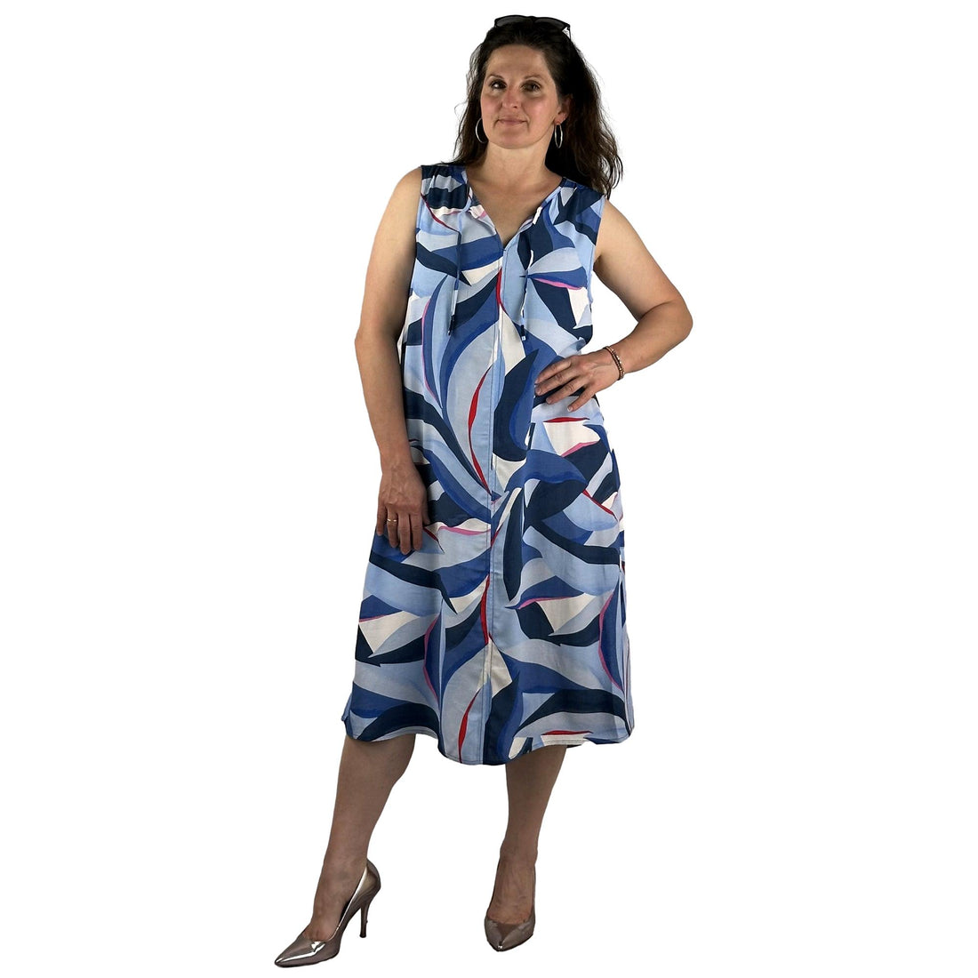 Kleid mit V-Ausschnitt. Mode von Cecil. Seidel Moden Onlineshop