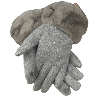 Handschuhe mit Strass. Mode von Cassandra. Seidel Moden Onlineshop