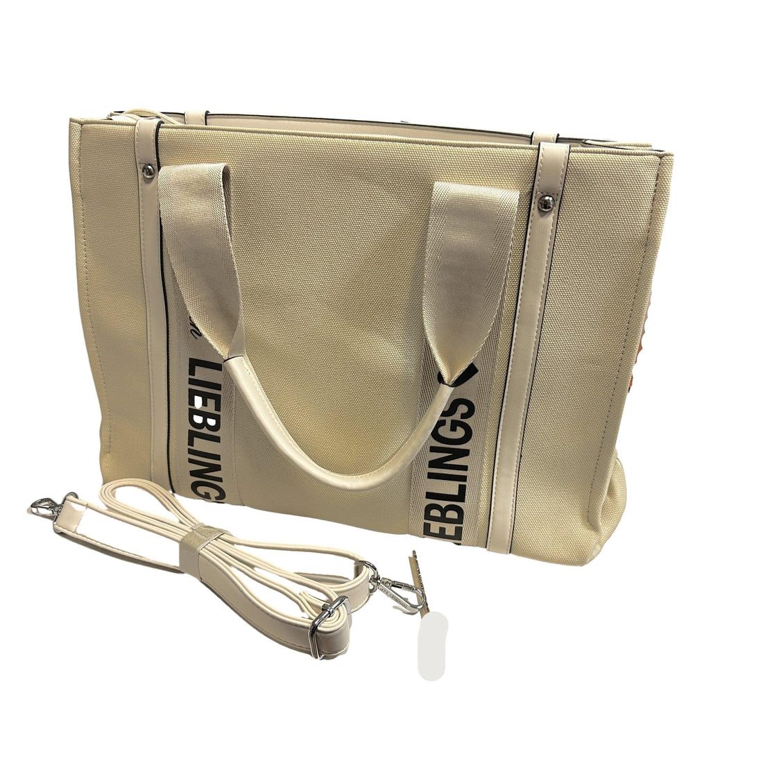 Handtasche mit Schriftzug. Mode von Cassandra. Seidel Moden Onlineshop