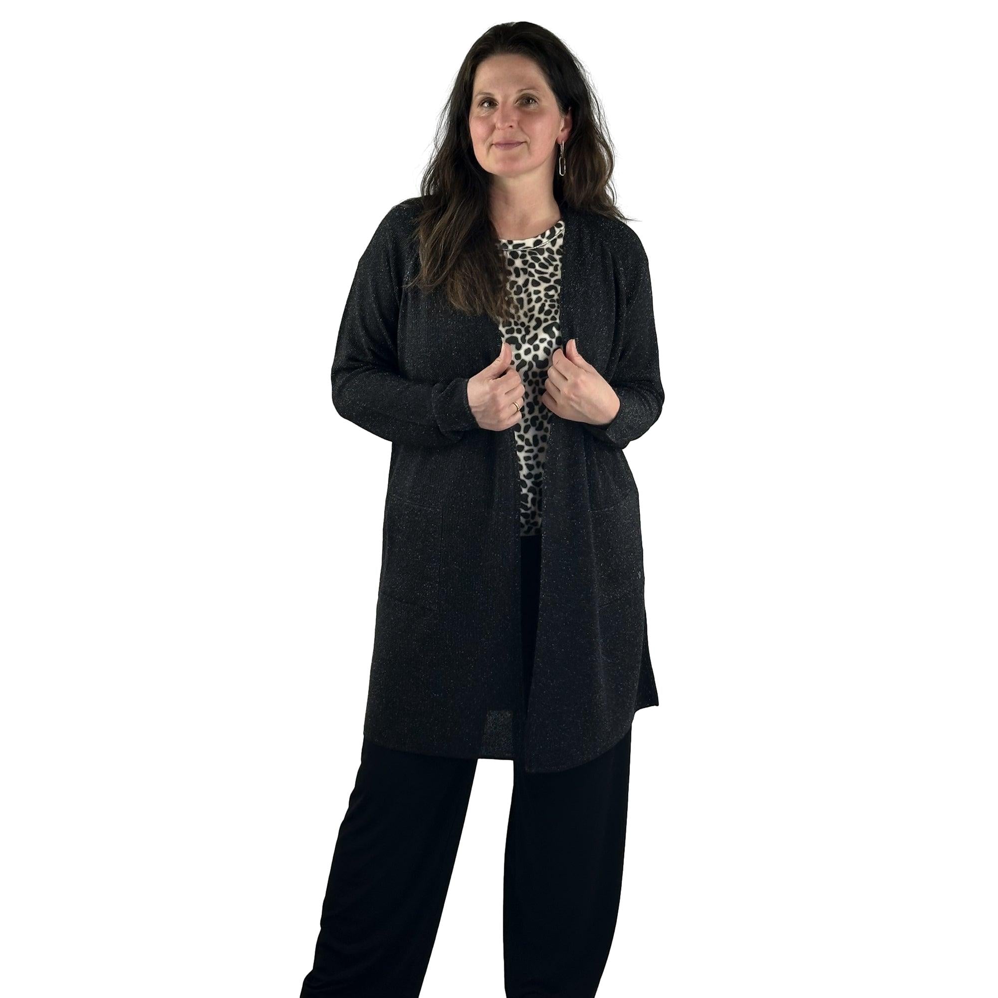 Strickjacke mit Lurex. Mode von Monari. Seidel Moden Onlineshop