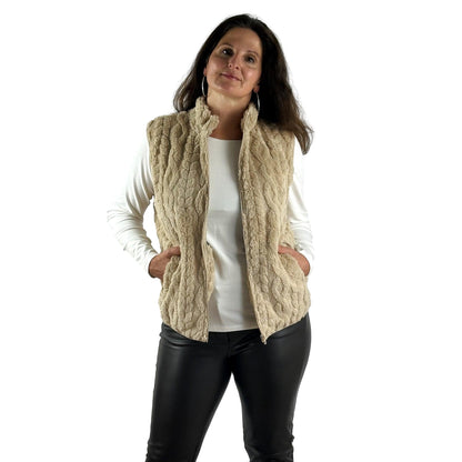 Weste in Flauschqualität. Mode von M.X.O. Seidel Moden Onlineshop