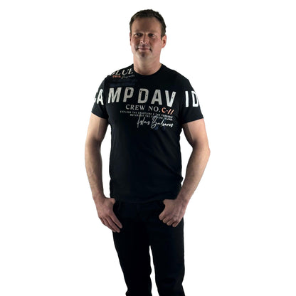 T-Shirt mit Schriftzug. Mode von Camp David. Seidel Moden Onlineshop