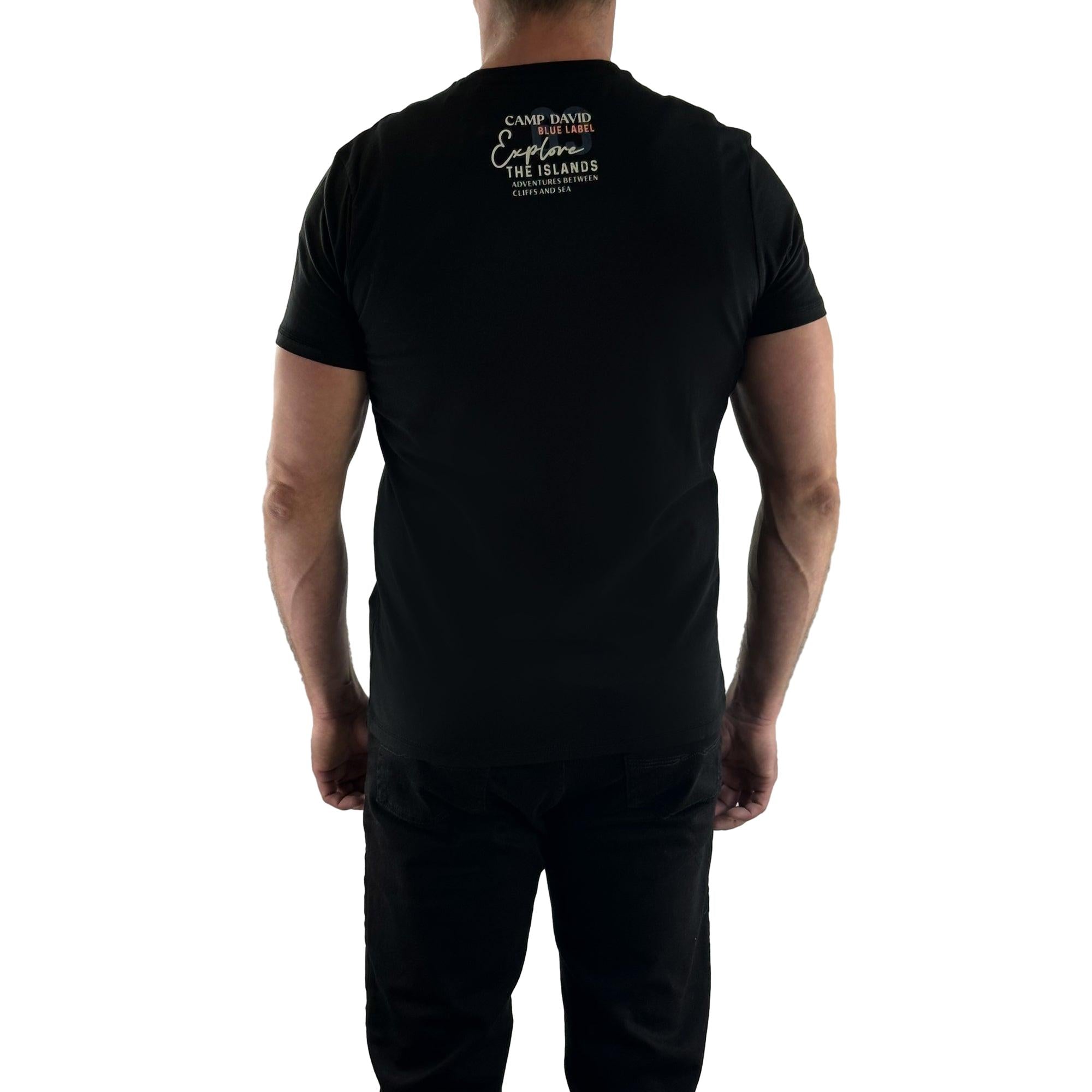 T-Shirt mit Schriftzug. Mode von Camp David. Seidel Moden Onlineshop