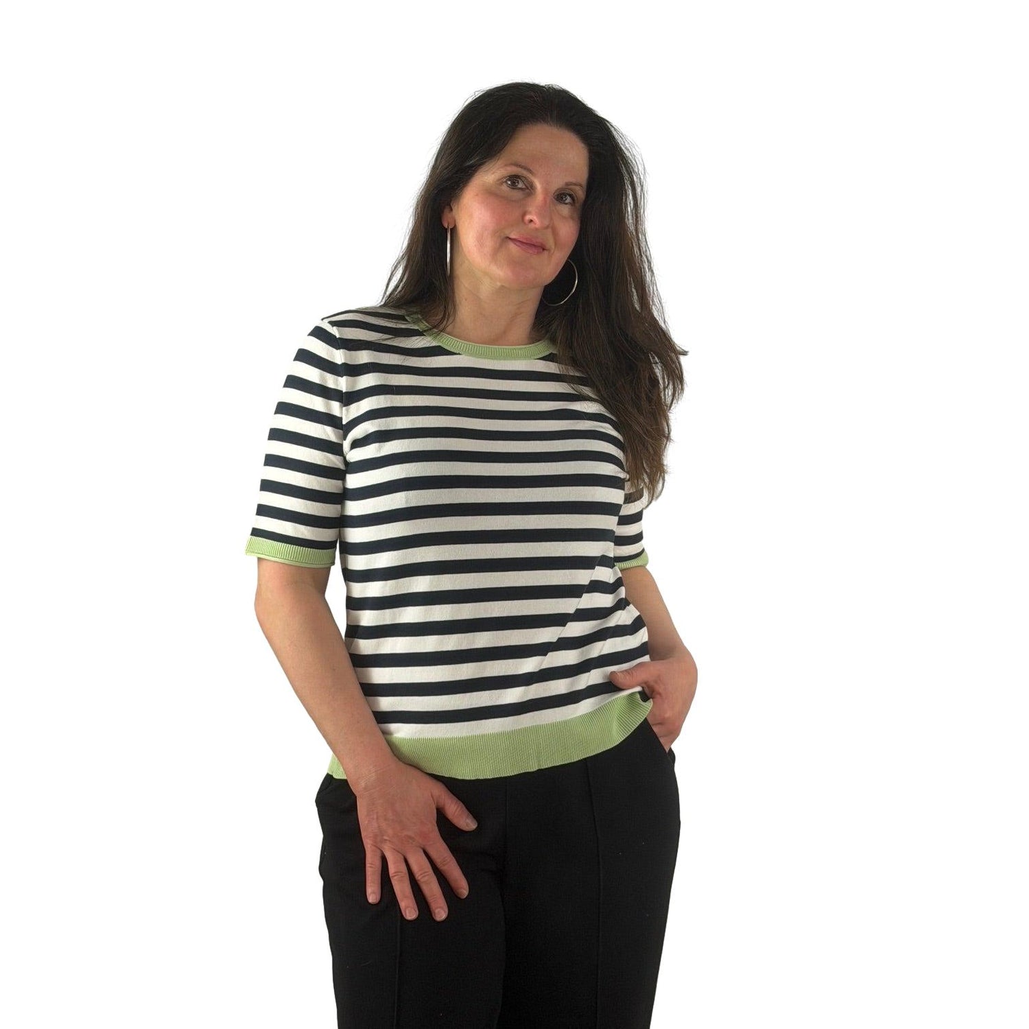 Sweater with stripes