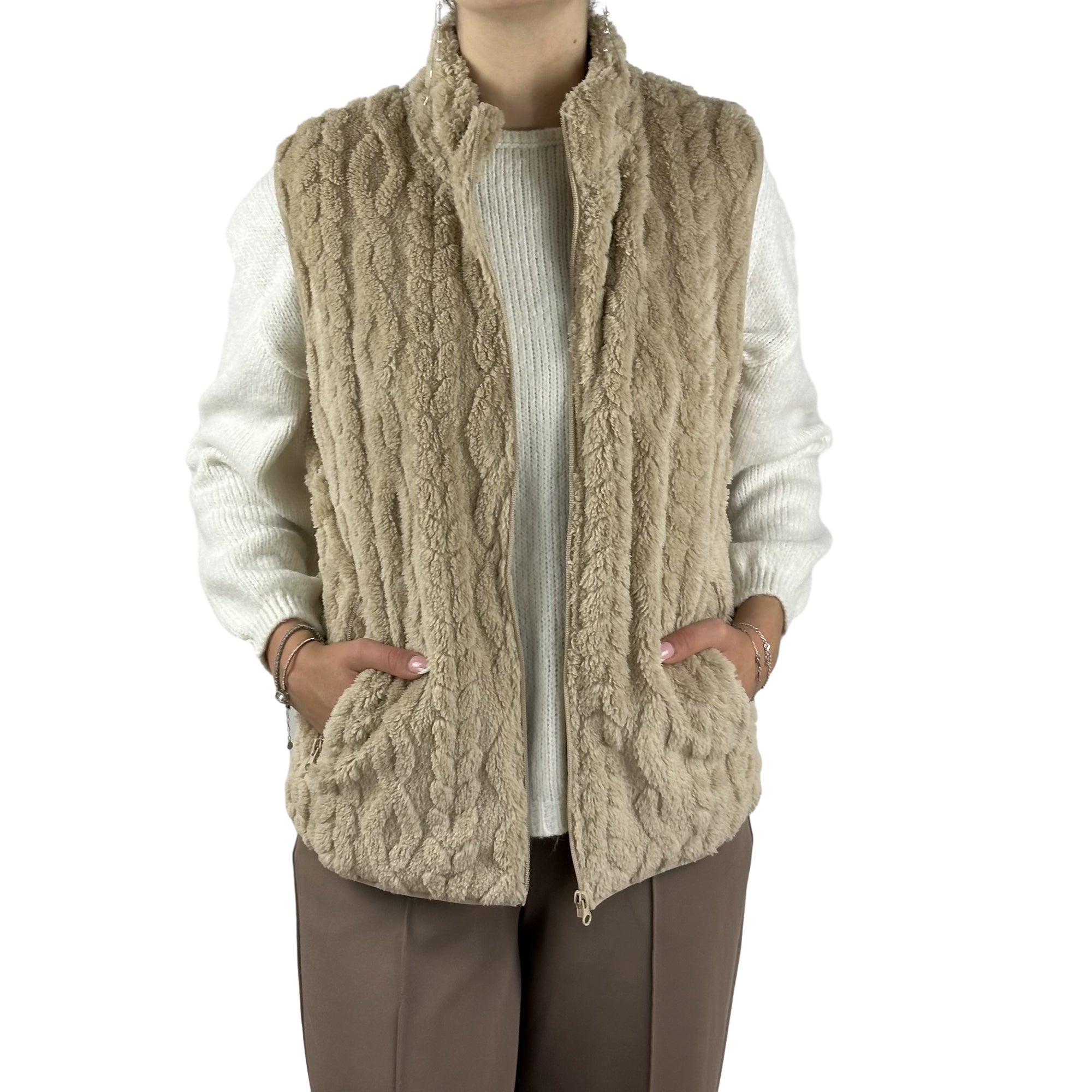 Weste in Flauschqualität. Mode von M.X.O. Seidel Moden Onlineshop