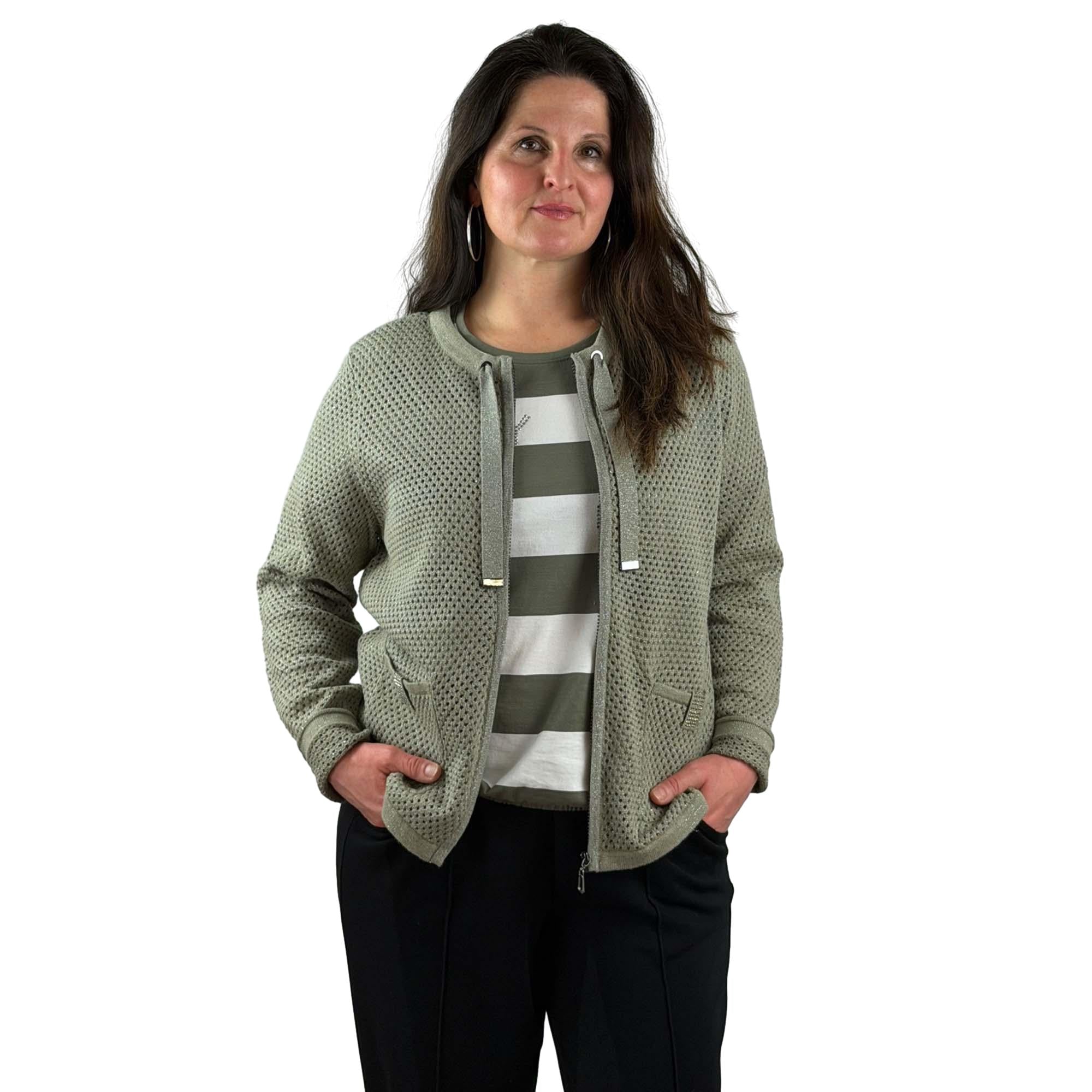 Cardigan with lurex