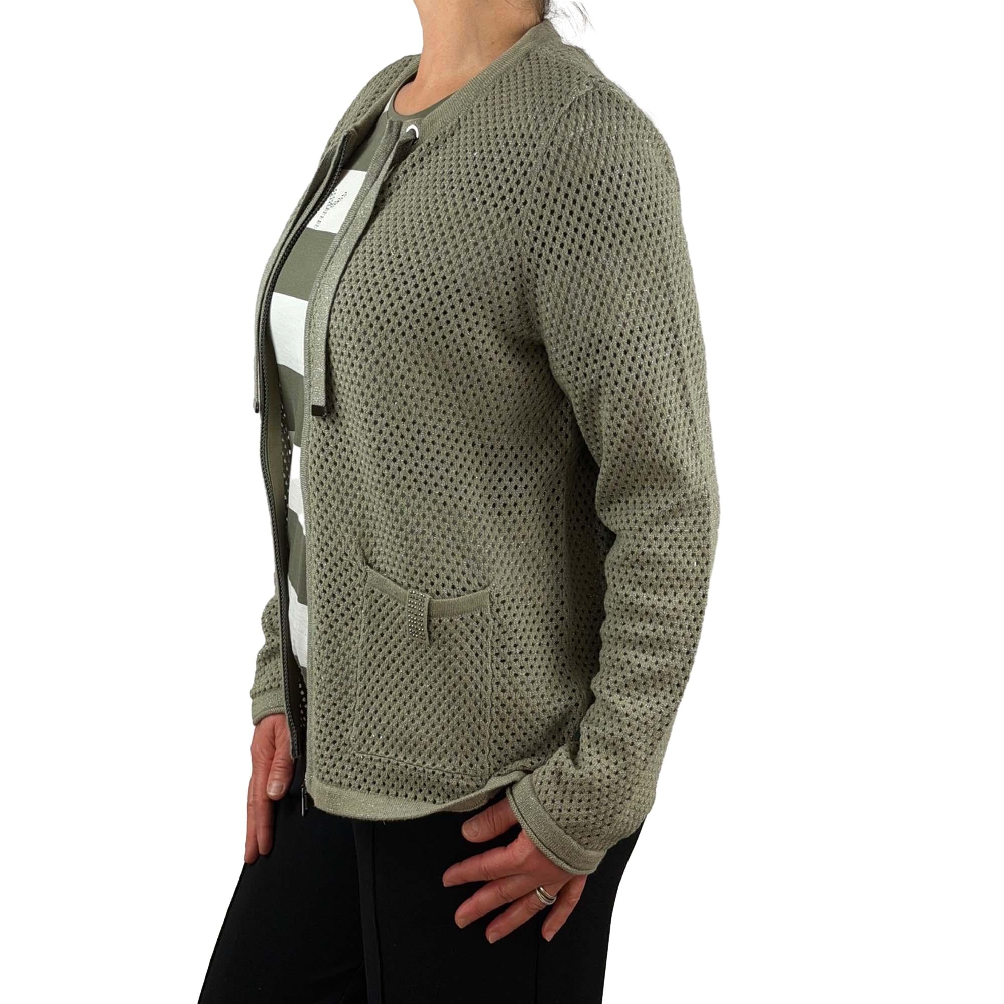 Cardigan with lurex