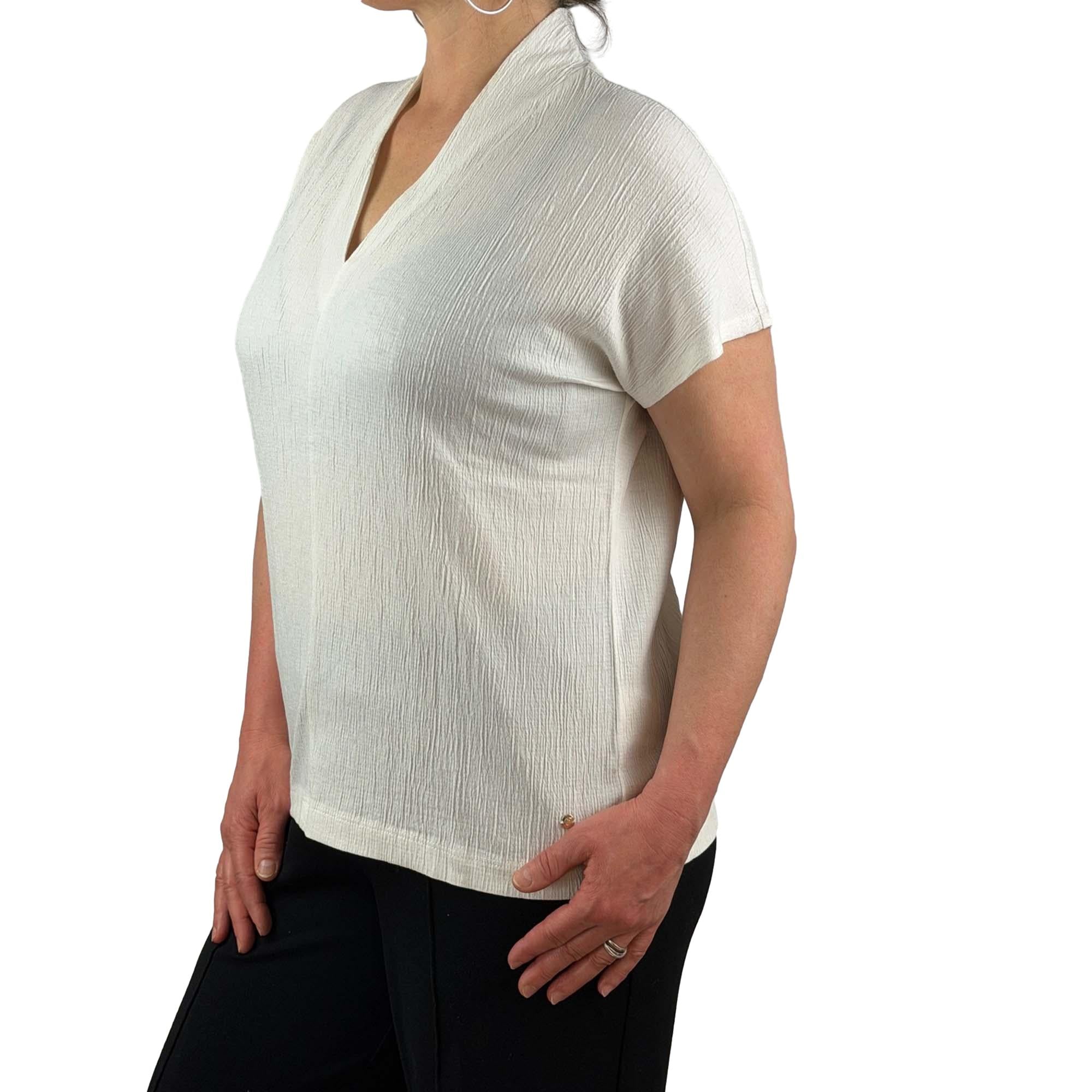 Shirt met V-hals