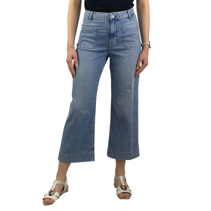 Jeans mit weitem Bein 6/8 - Mode von Blue Fire