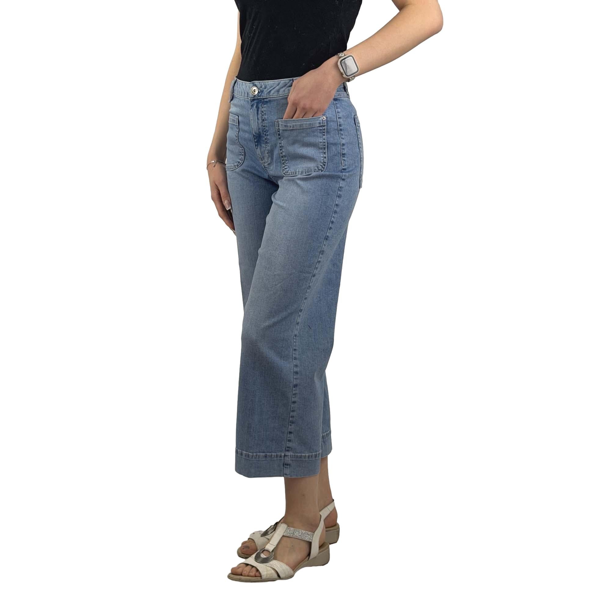 Jeans mit weitem Bein 6/8 - Mode von Blue Fire