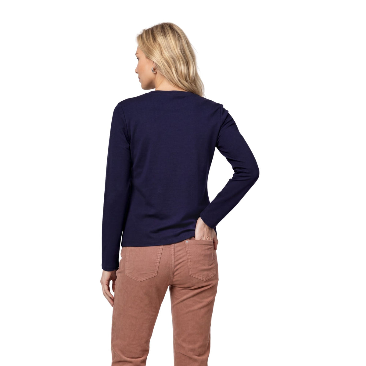 Langarmshirt mit Schmuckdetails - Mode von  Monari