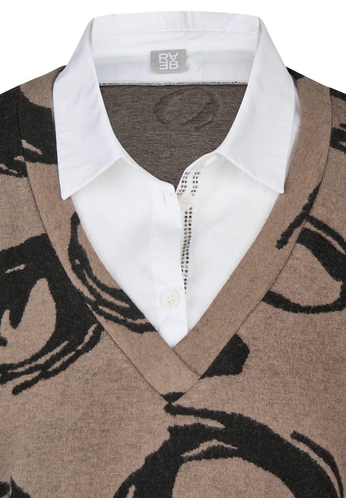 Pullover mit Bluseneinsatz - Mode von  Rabe