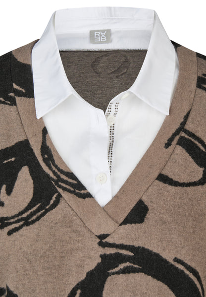 Pullover mit Bluseneinsatz - Mode von  Rabe