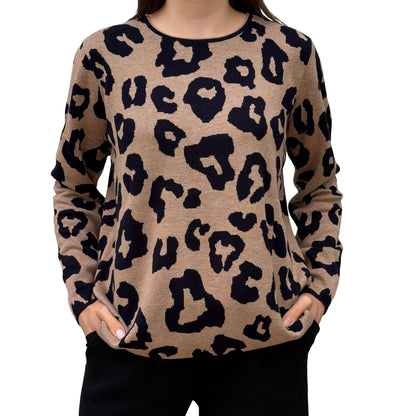 Pullover mit Leomuster - Mode von Cecil