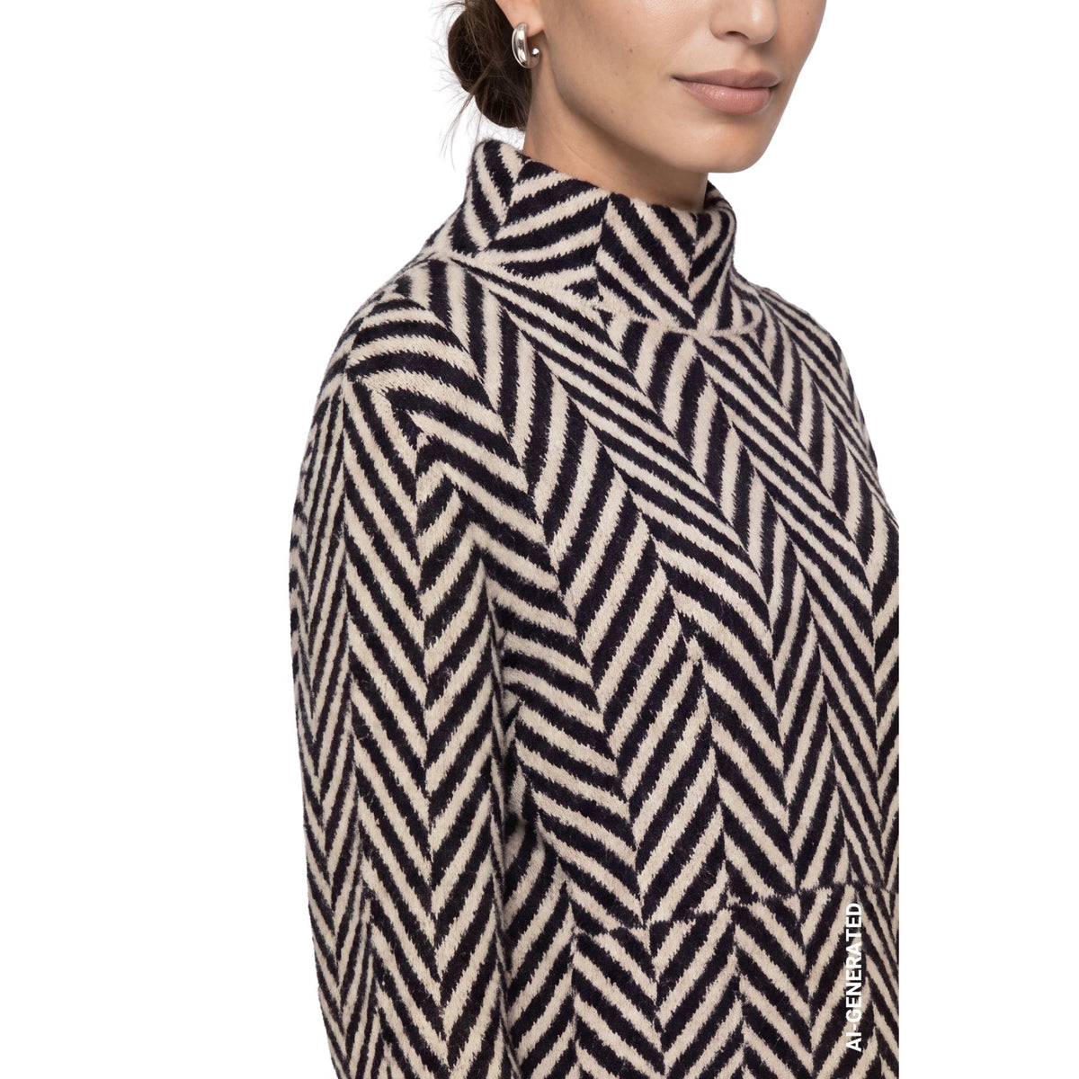 Strickpullover mit Fischgratmuster - Mode von  Monari