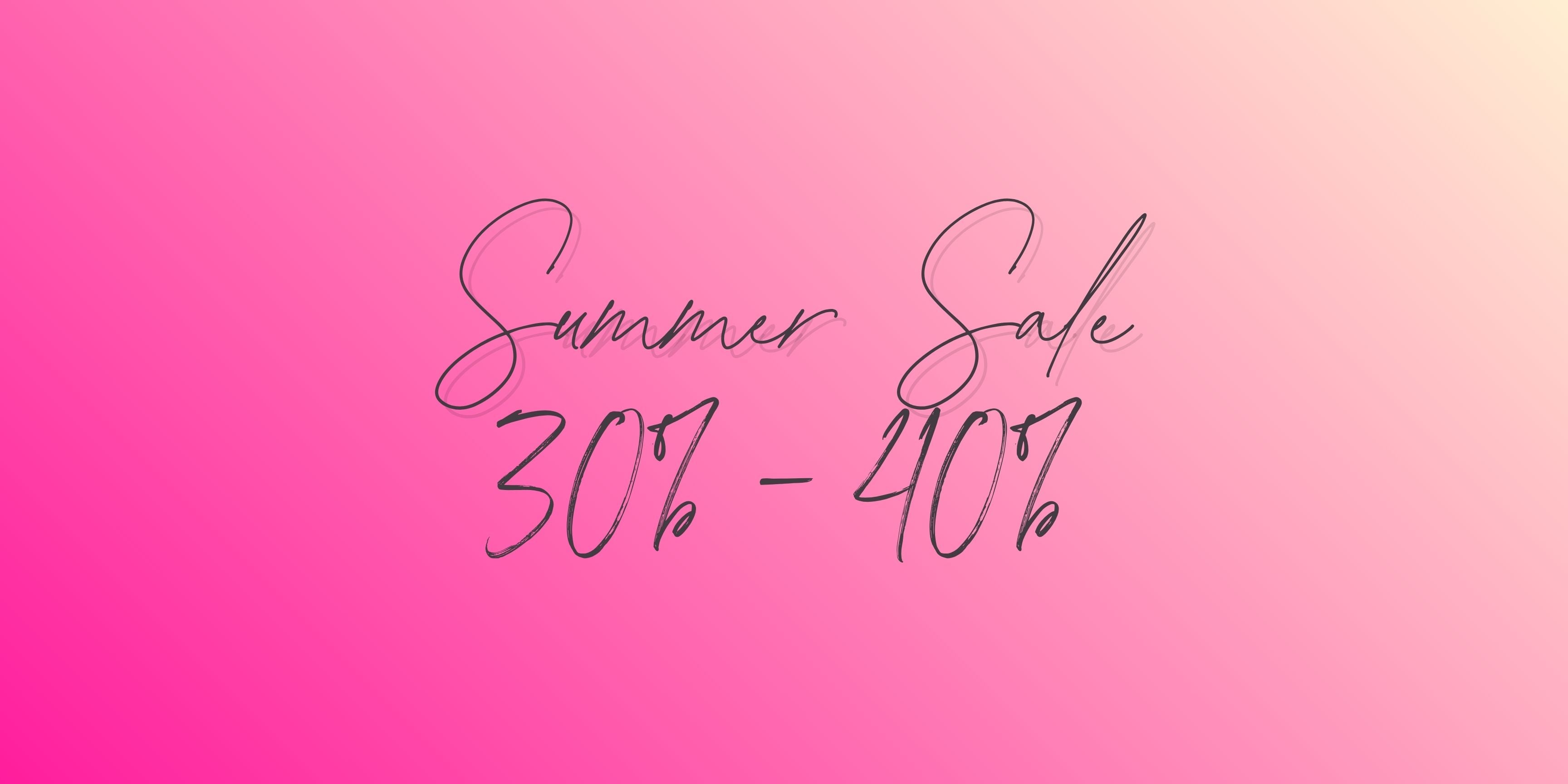 Summer Sale Damenmode Rabatt 30% bis 40%