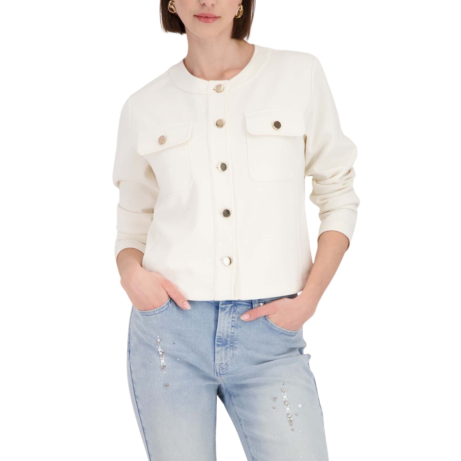 Sweatjacke mit Taschen - Mode von Monari