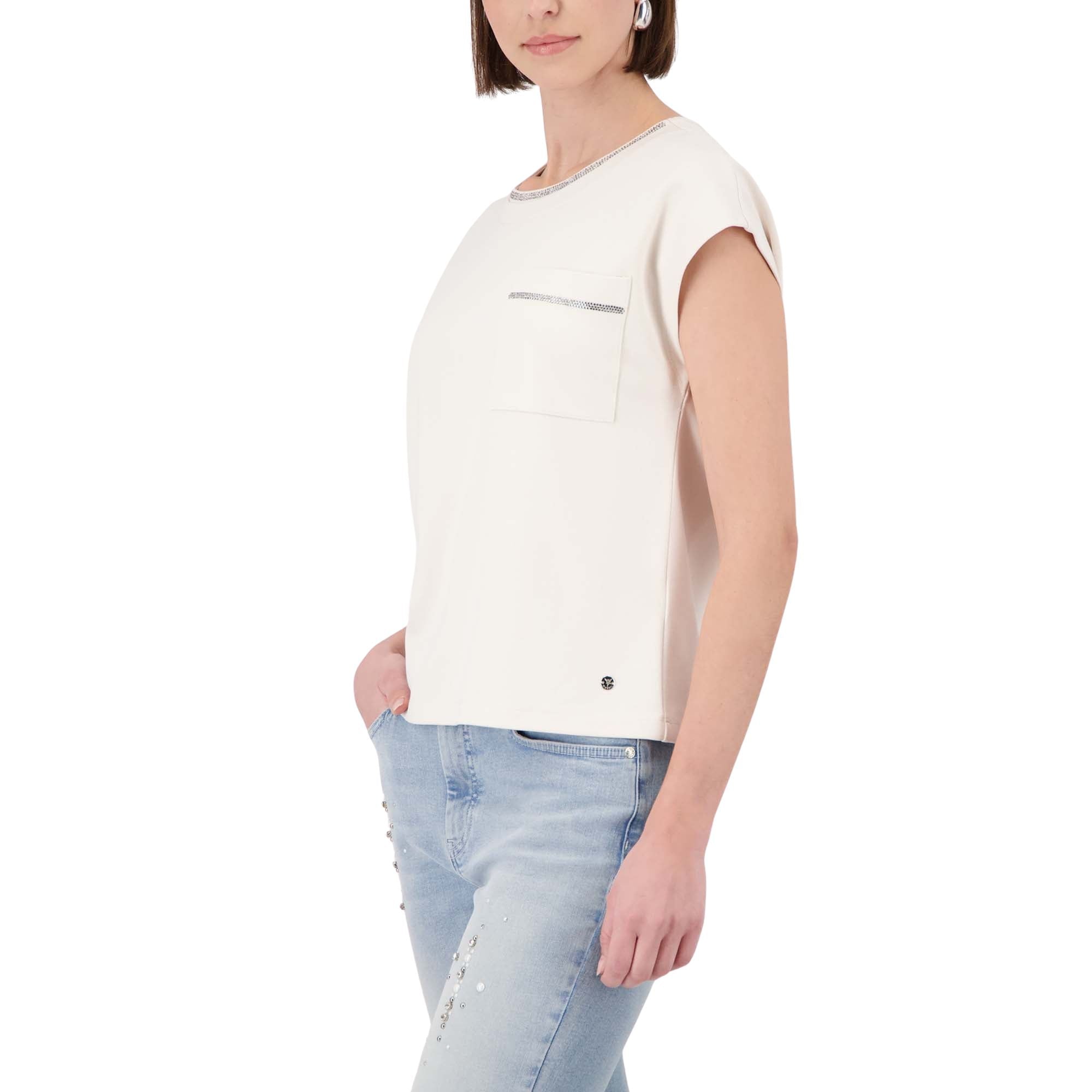 Sweatshirt mit Schmuckkragen - Mode von Monari