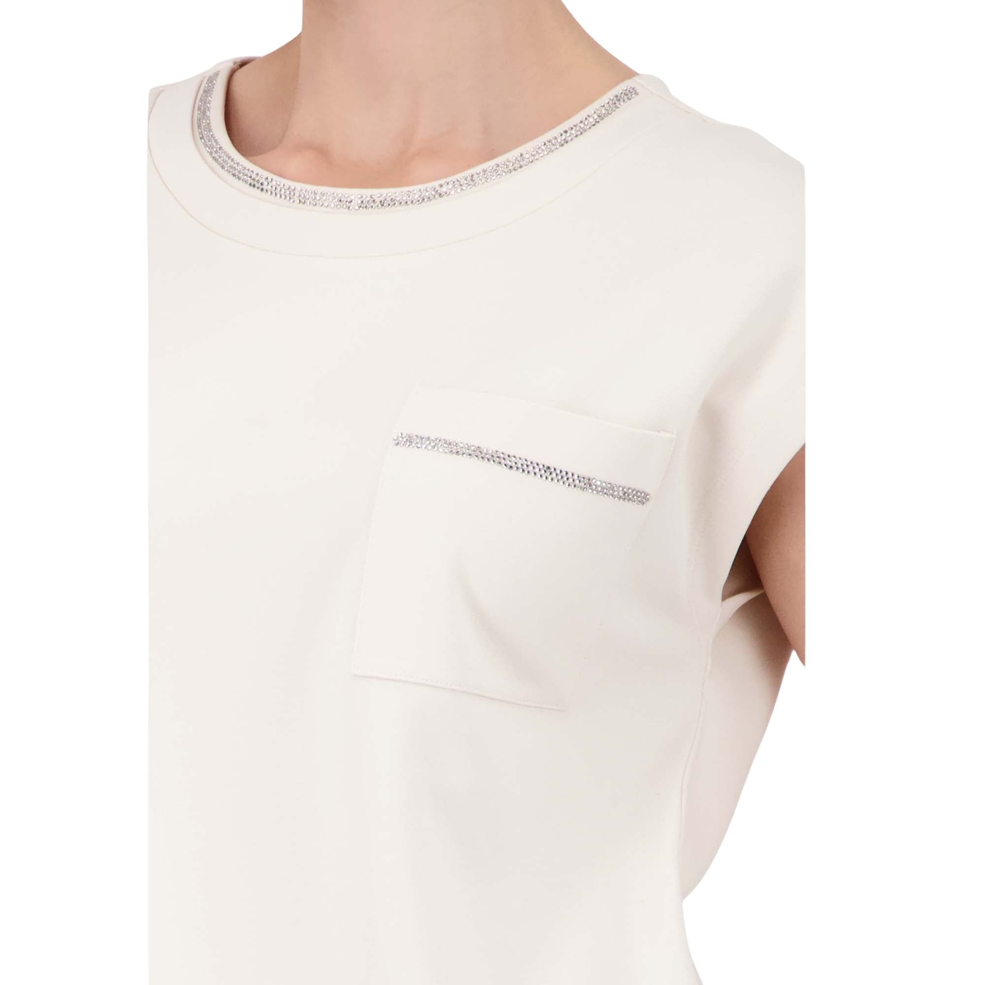 Sweatshirt mit Schmuckkragen - Mode von Monari