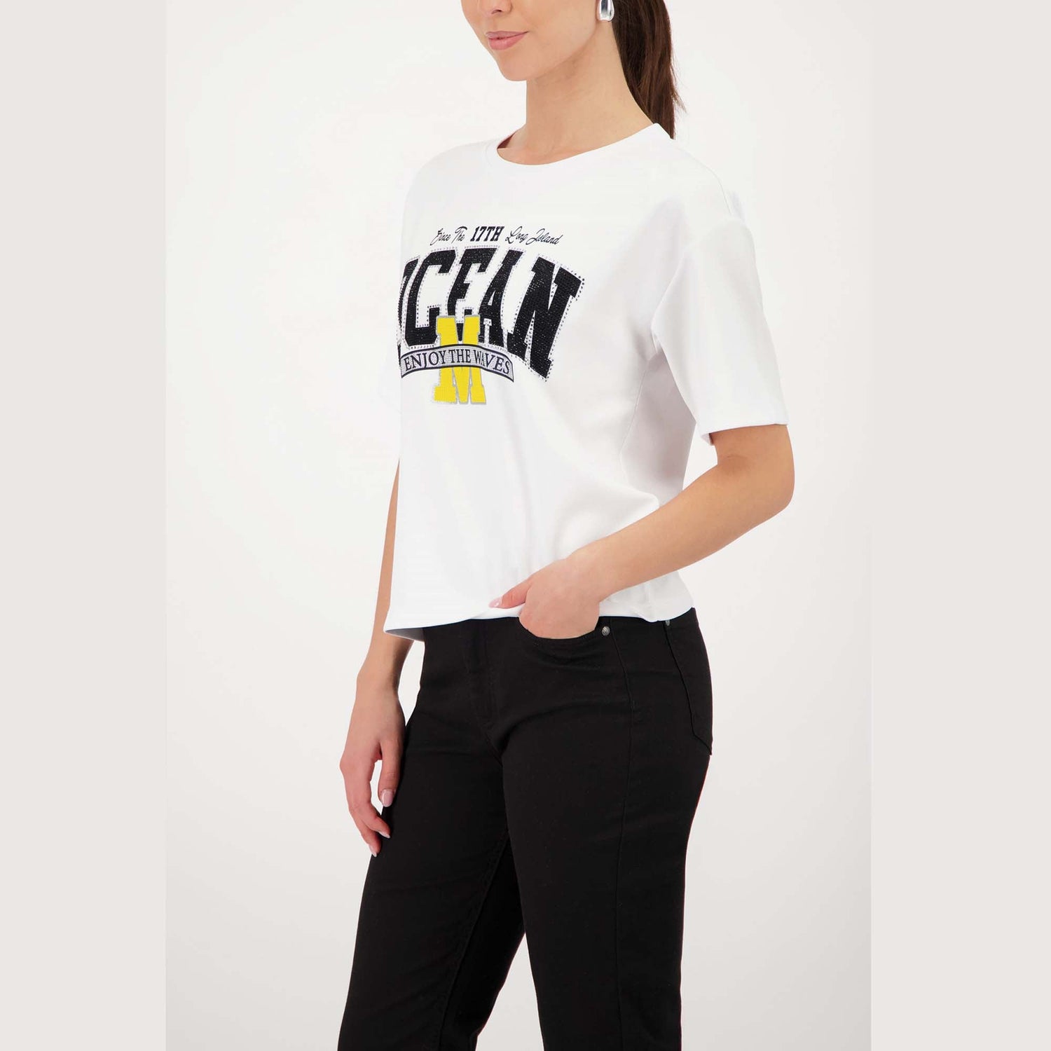 Sweatshirt mit Schmuckschrift - Mode von Monari