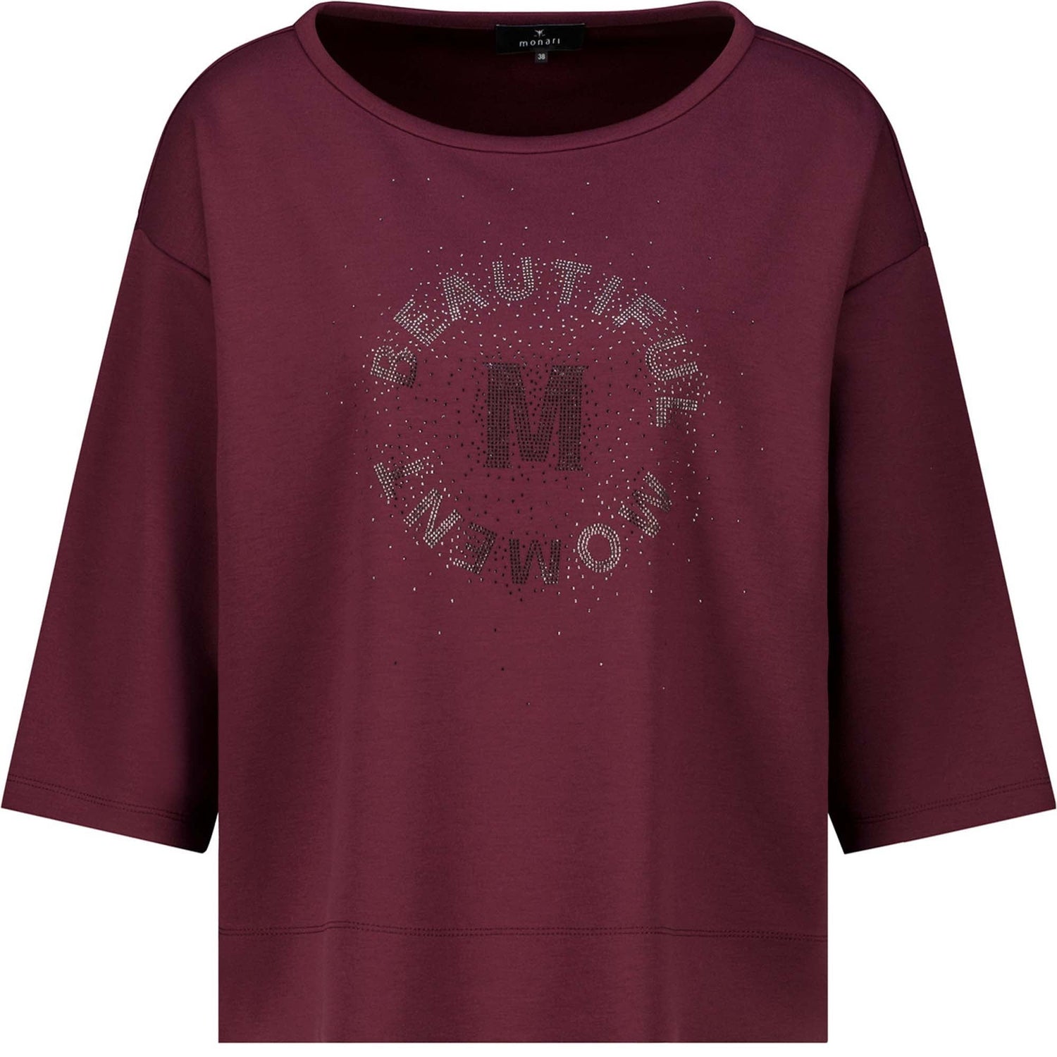 Sweatshirt mit Schmuckschriftzug - Mode von Monari