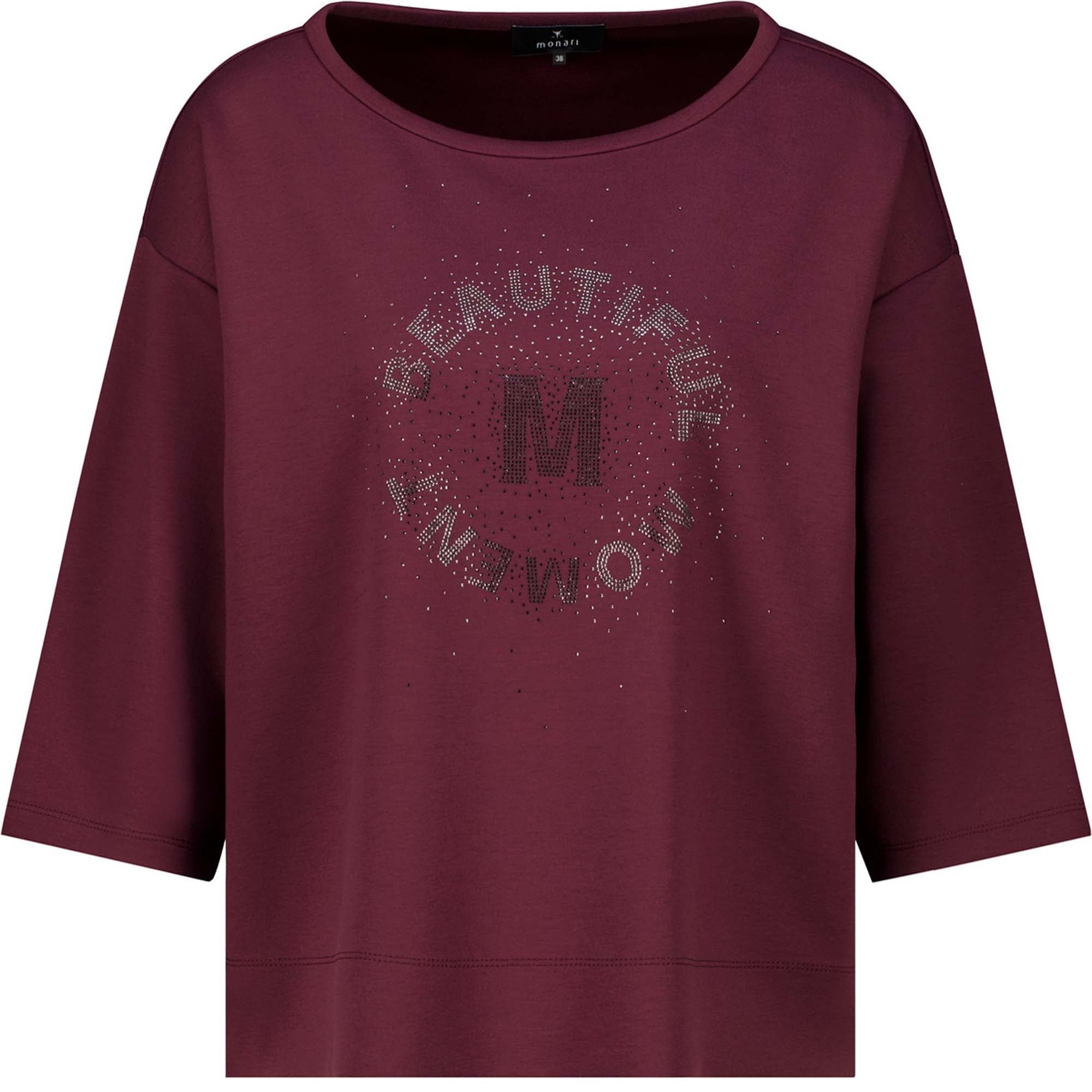 Sweatshirt mit Schmuckschriftzug - Mode von Monari