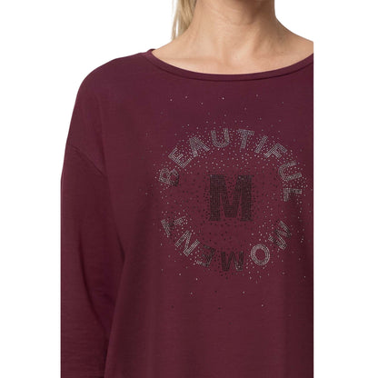 Sweatshirt mit Schmuckschriftzug - Mode von Monari