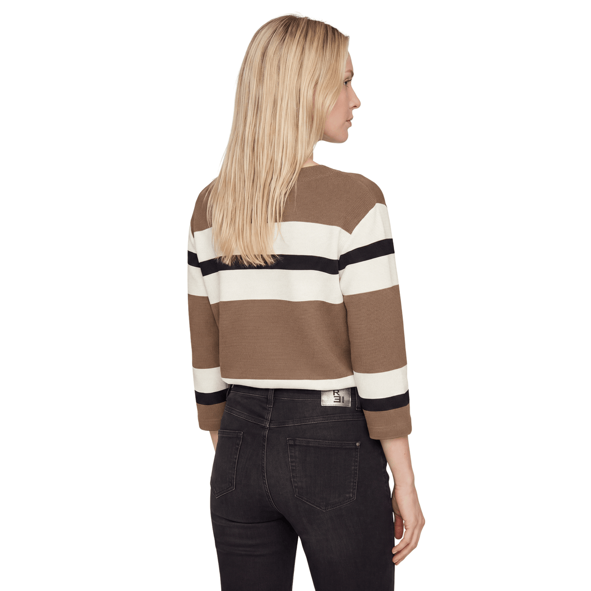 Sweatshirt mit Streifen - Mode von Rabe