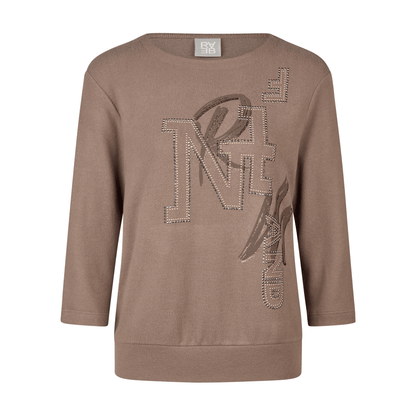 Sweatshirt mit Strass - Mode von Rabe