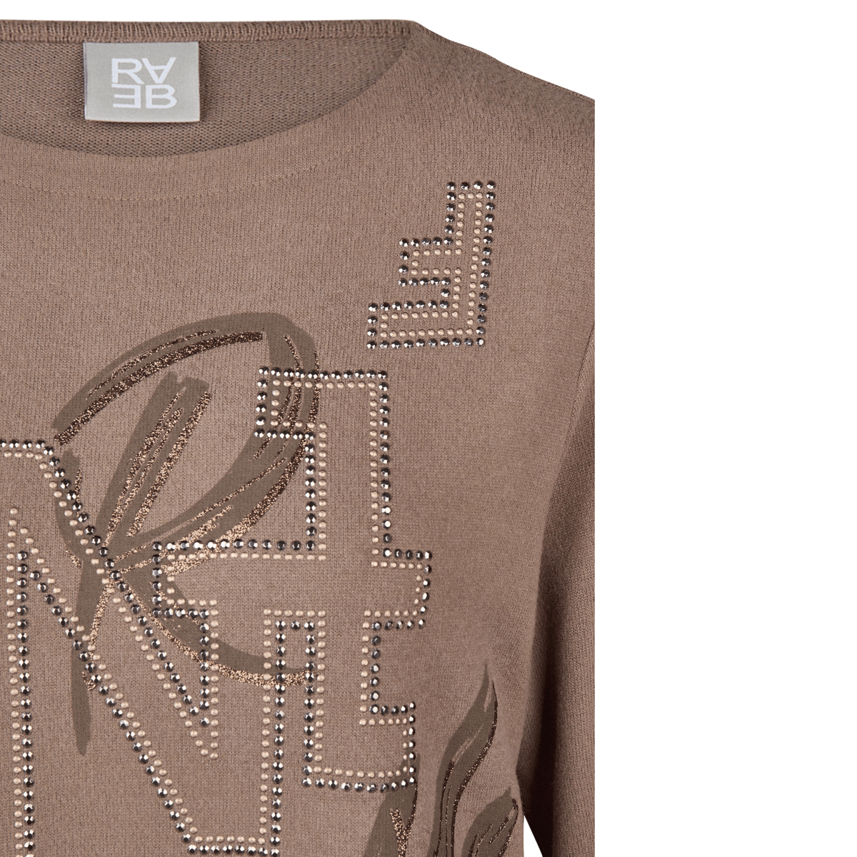 Sweatshirt mit Strass - Mode von Rabe