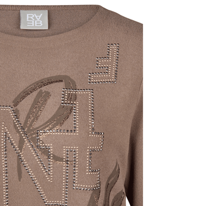 Sweatshirt mit Strass - Mode von Rabe