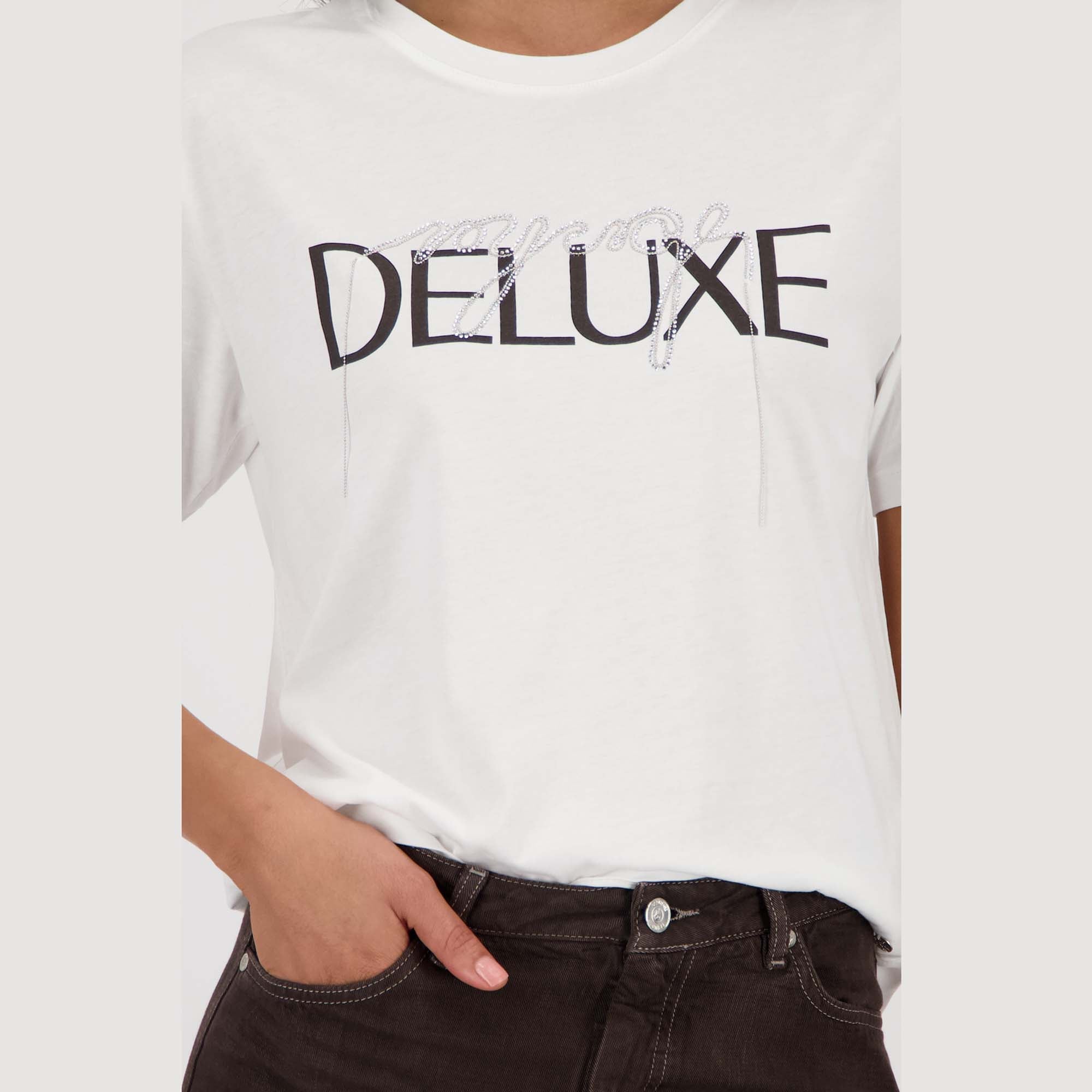 T-Shirt mit Schmuckdetails - Mode von Monari