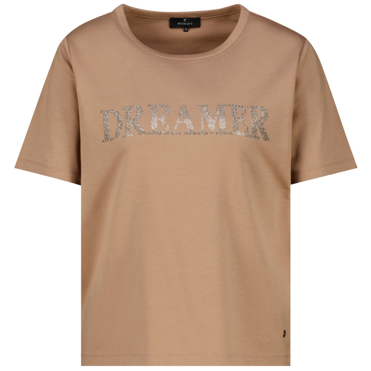 T-Shirt mit Strassschriftzug - Mode von Monari